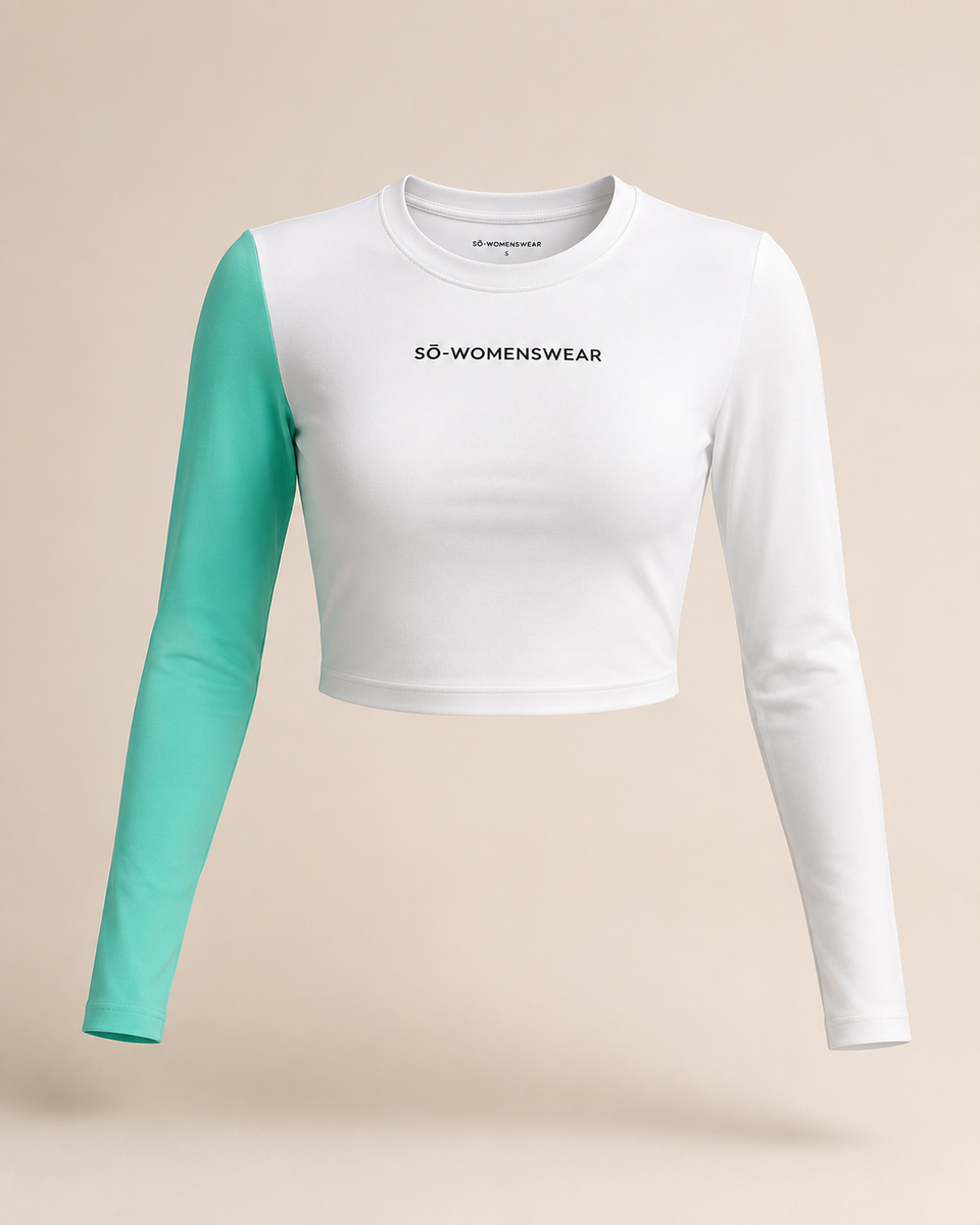 SŌ Signature Long Sleeve Top – White